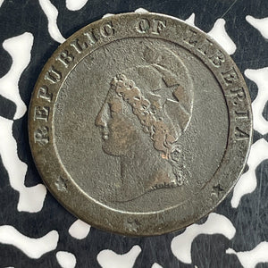1862 Liberia 1 Cent Lot#T8116