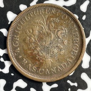 (1838) Lower Canada 1 Sou/ 1/2 Penny Half Penny Token Lot#E1953