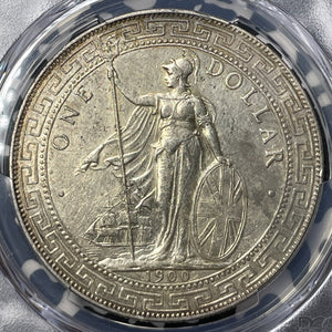 1900-B G.B./H.K. $1 Trade Dollar PCGS Cleaned-AU Detail Lot#MK101 Silver! Prid-9