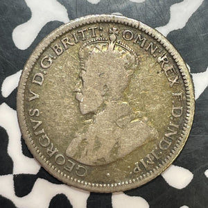 1925 Australia 6 Pence Sixpence Lot#T2502 Silver!