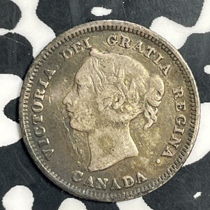 1881-H Canada 5 Cents Lot#T0726 Silver!