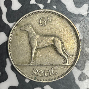 1947 Ireland 6 Pence Sixpence Lot#T6351