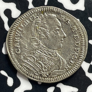1750 Germany Brandenburg-Ansbach 6 Kreuzer Lot#JM0005 Silver! Nice!