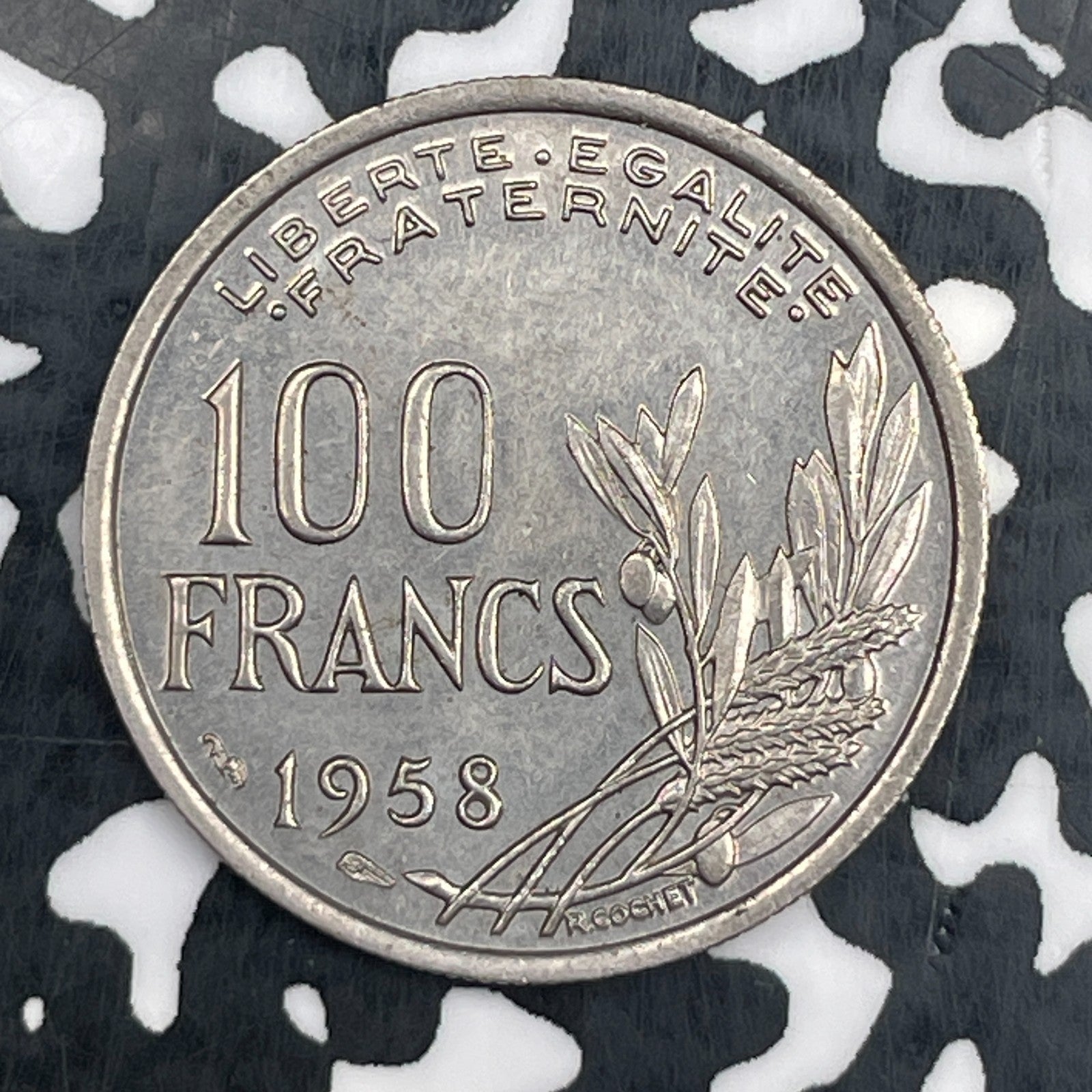 1958-(Wing) France 100 Francs Lot#N2025 Better Date
