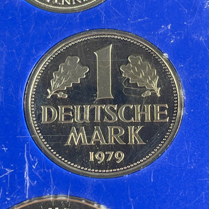 1979-G West Germany 10x Coin Proof Set Lot#B2407 With Case