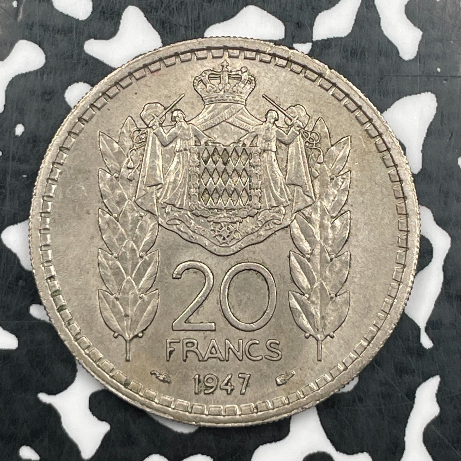 1947 Monaco 20 Francs Lot#N2938 High Grade! Beautiful!