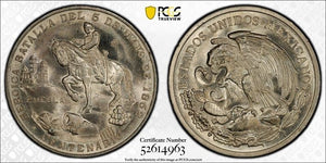 (1962)-Mo Mexico Battle Of Cinquo De Mayo Medal PCGS MS66 Lot#G1033 Silver!