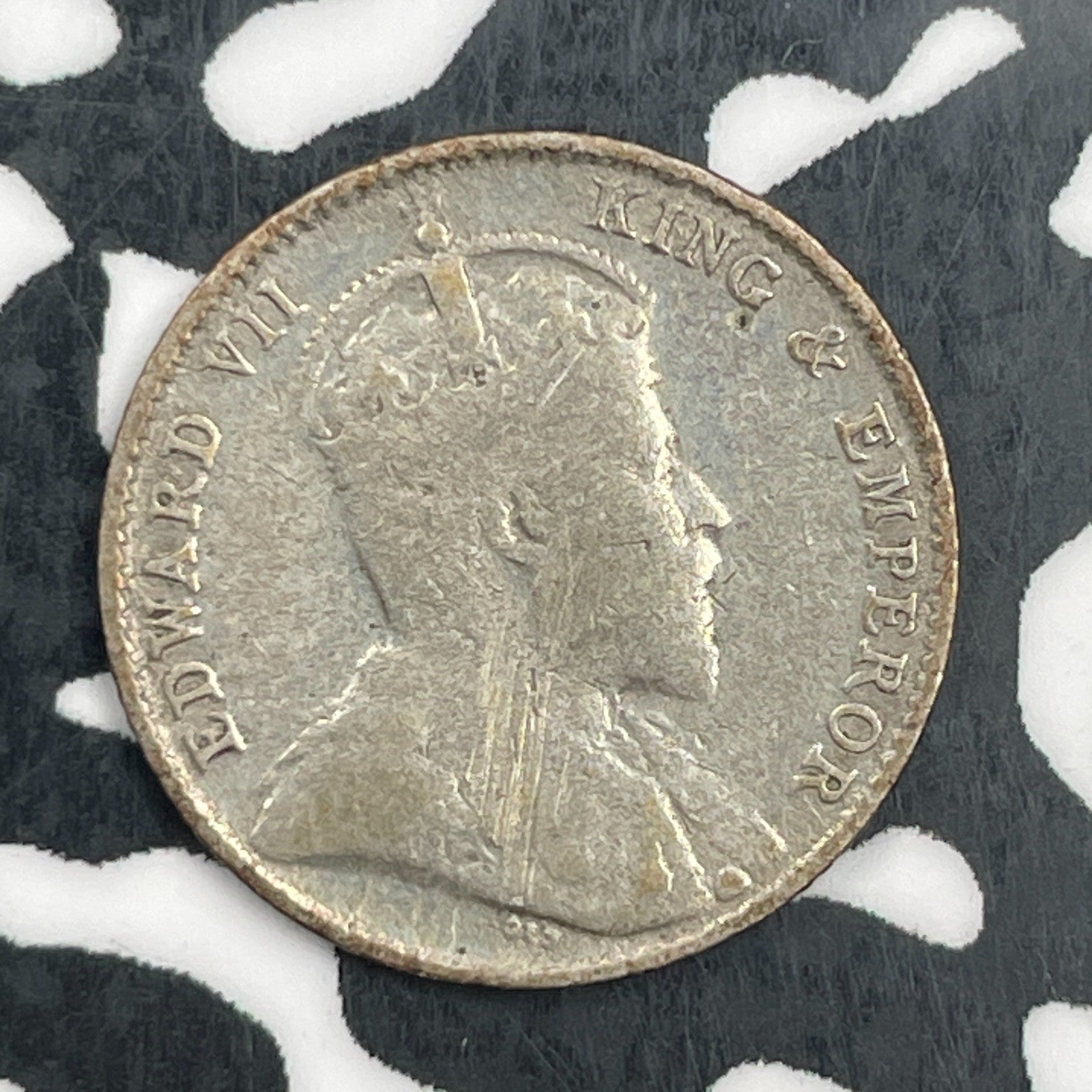 1910 Straits Settlements 5 Cents Lot#F8911 Silver!