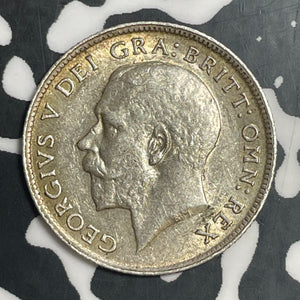 1918 Great Britain 6 Pence Sixpence Lot#T3748 Silver! High Grade! Beautiful!