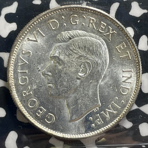 1943 Canada 50 Cents ICCS MS62 Lot#OV1608 Silver! Nice UNC! Far '3'