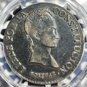 1846-PTS R Bolivia 8 Soles PCGS XF45 Lot#G9612 Large Silver!