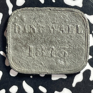 1843 Scotland Dingwall Communion Token Lot#T7115