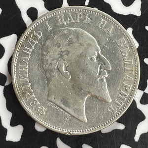 1910 Bulgaria 2 Leva Lot#T8134 Silver! Cleaned