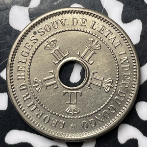 1906 Belgian Congo 5 Centimes Lot#MK208 Nice!