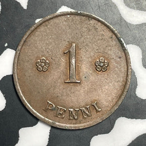 1924 Finland 1 Penni Lot#E7969 Nice!