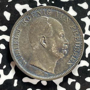 1870-A Germany Prussia 1 Thaler Lot#JM9903 Large Silver! Nice!