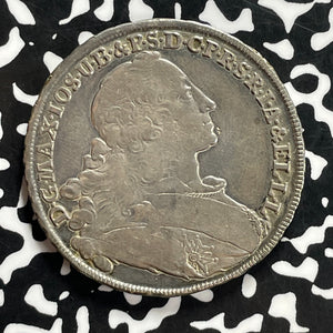 1756 Germany Bavaria 1 Thaler Lot#JM9869 Large Silver!