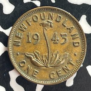 1943-C Newfoundland Small Cent Lot#T7560