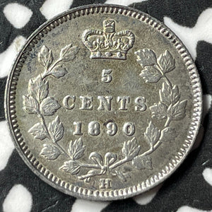 1890-H Canada 5 Cents Lot#JM7064 Silver! Nice!