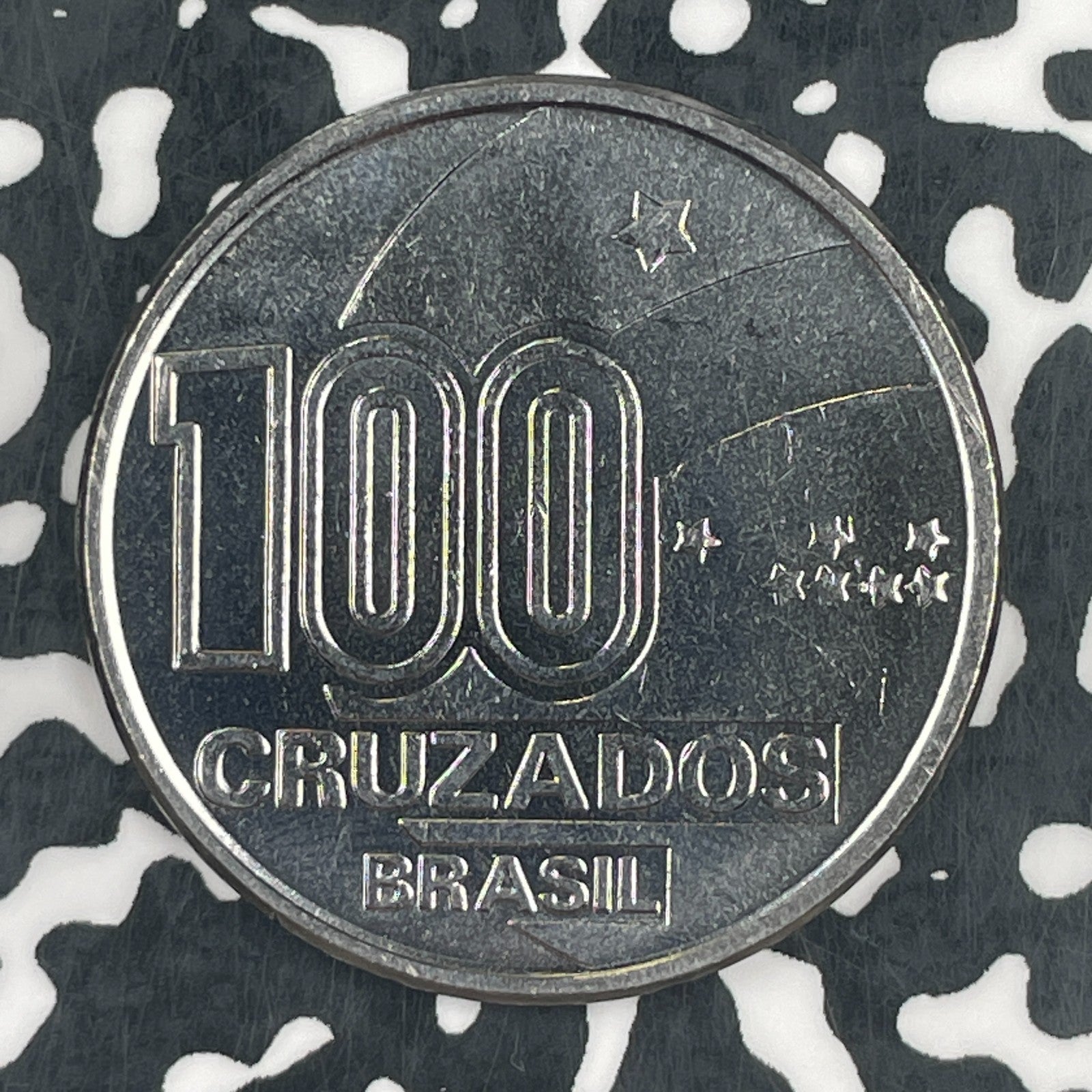 1988 Brazil 100 Cruzados Lot#F7763 High Grade! Beautiful!