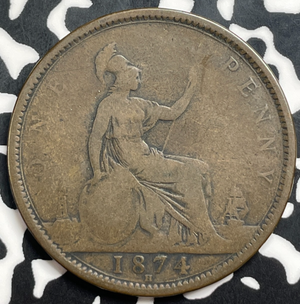1874-H Great Britain 1 Penny Lot#T9730