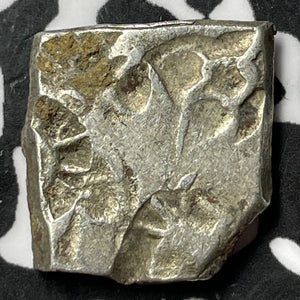 (322-185 BC) Ancient India Mauryan Empire 1 Karshapana Lot#D7568 Silver!
