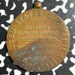 1945 U.S. WWII Victory Medal Lot#T2958 Reverse Corrosion 36mm