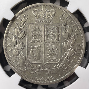1886 Great Britain Victoria 1/2 Crown NGC Cleaned-VF Details Lot#MK79 Silver!