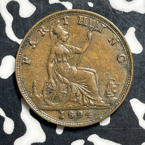 1894 Great Britain Farthing Lot#T8577