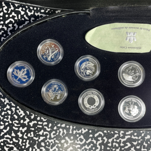 2000 Canada New Millennium 12x Coin Proof Set Lot#B2699 Silver! With Case