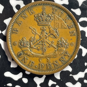 1852 Upper Canada 1 Penny Token Lot#T7146 Nice!