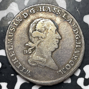 1789 Germany Hesse-Cassel 1/2 Thaler Lot#JM8288 Silver! Scarce!