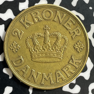 1939 Denmark 2 Kroner Lot#E7518