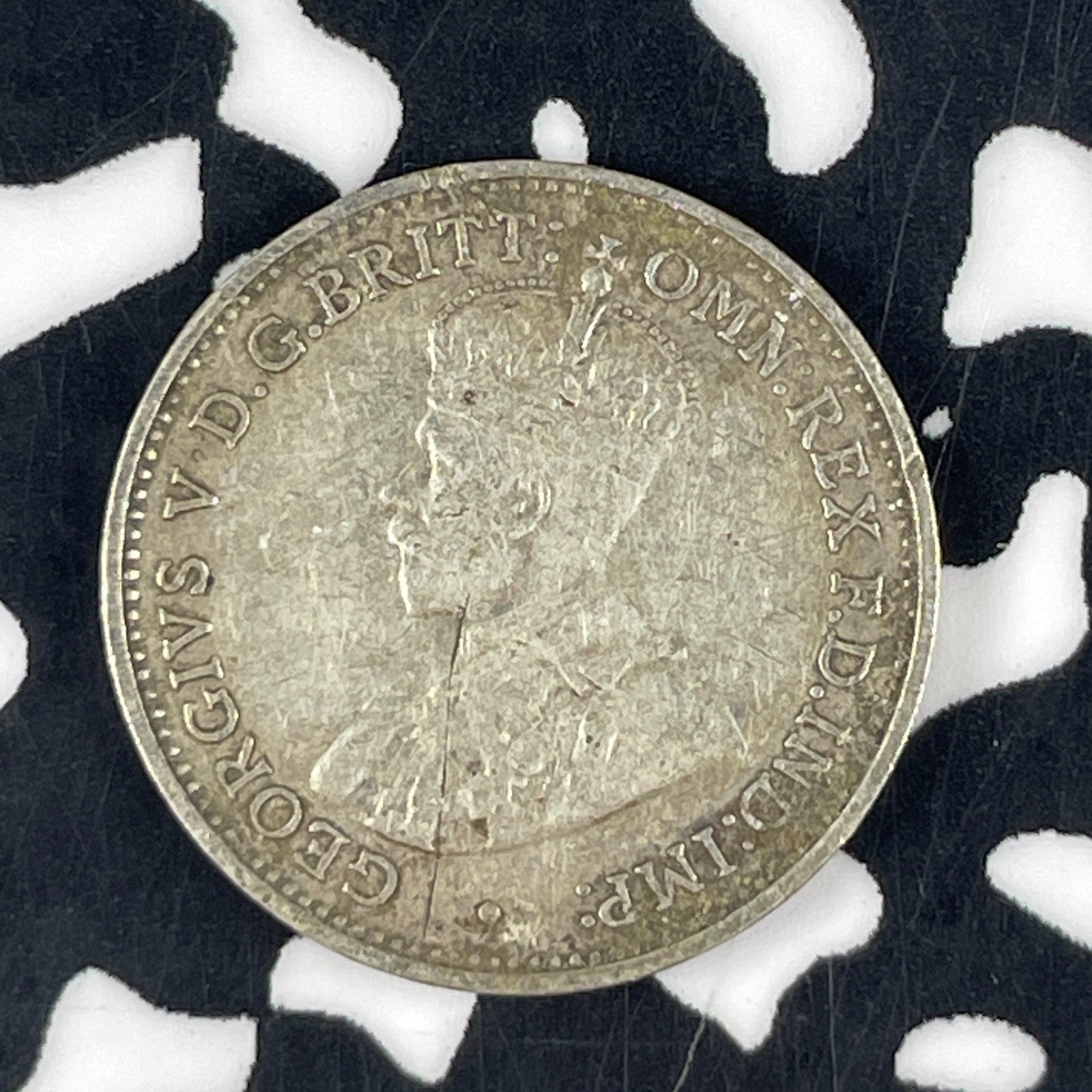1936 Australia 3 Pence Threepence Lot#F1575 Silver!