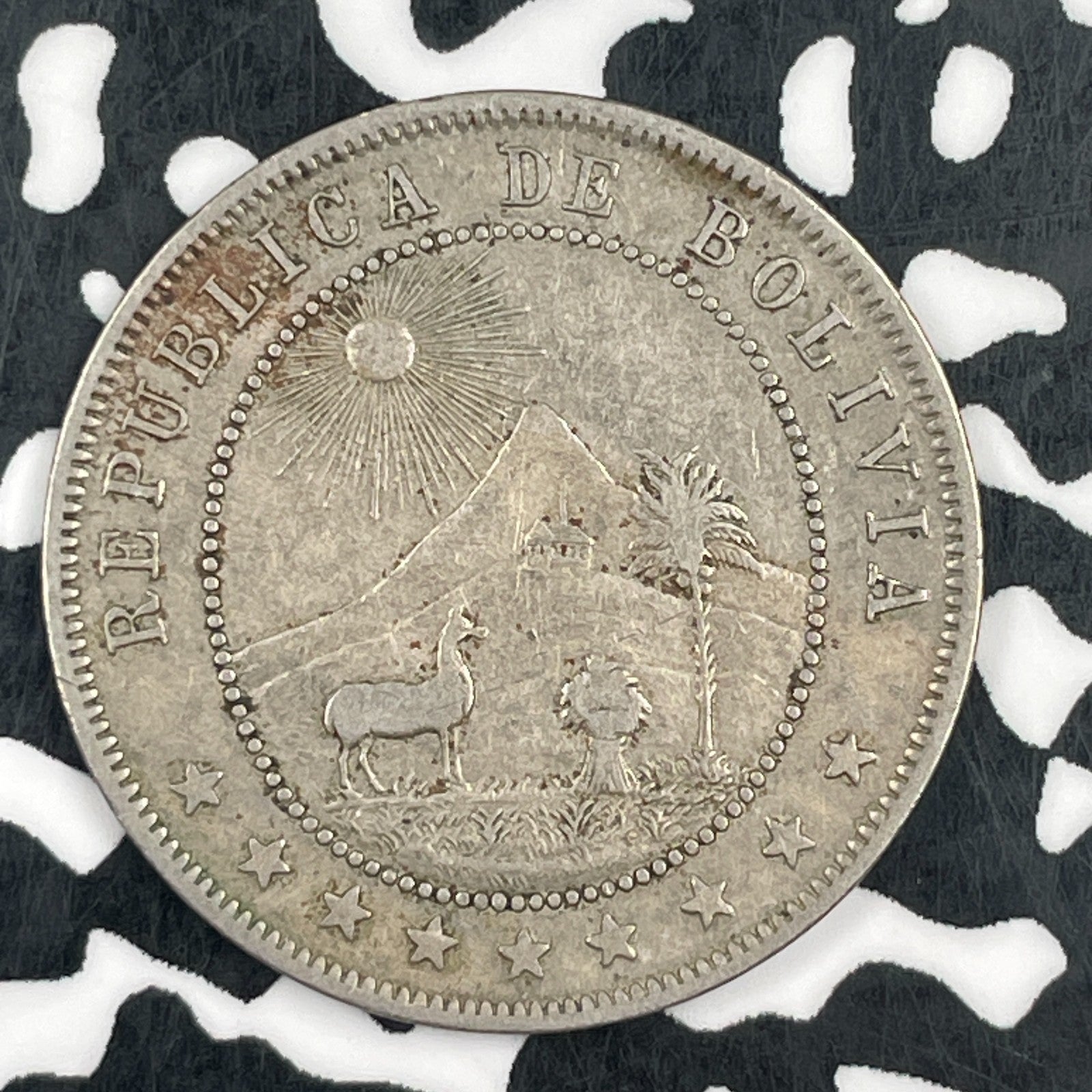 1907 Bolivia 10 Centavos Lot#F7721