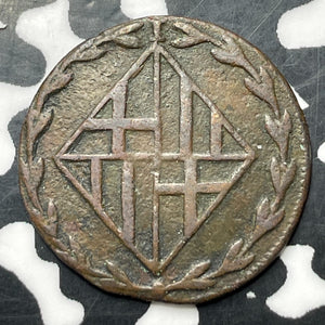 1811 Spain Barcelona 1 Quarto Lot#MK347