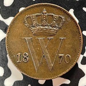 1870 Netherlands 1 Cent Lot#T5053 Nice!