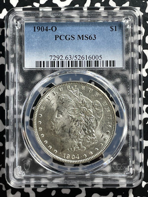 1904-O U.S. $1 Morgan Dollar PCGS MS63 Lot#G367 Silver! Choice UNC!
