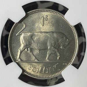 1951 Ireland 1 Shilling NGC MS64 Lot#G257 Choice UNC!