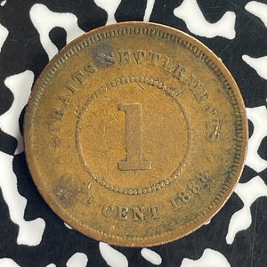 1888 Straits Settlements 1 Cent Lot#T8706