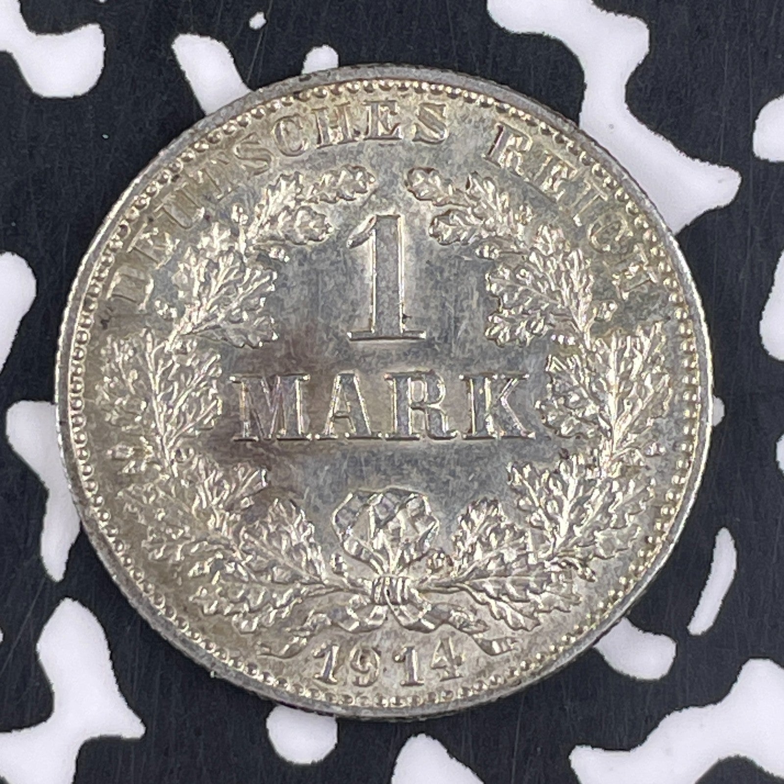 1914-G Germany 1 Mark Lot#F2611 Silver! High Grade! Beautiful!