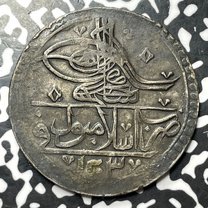 AH 1203 Year 13 (1800) Turkey 1 Yuzluk Lot#JM7827 Large Silver! KM#507