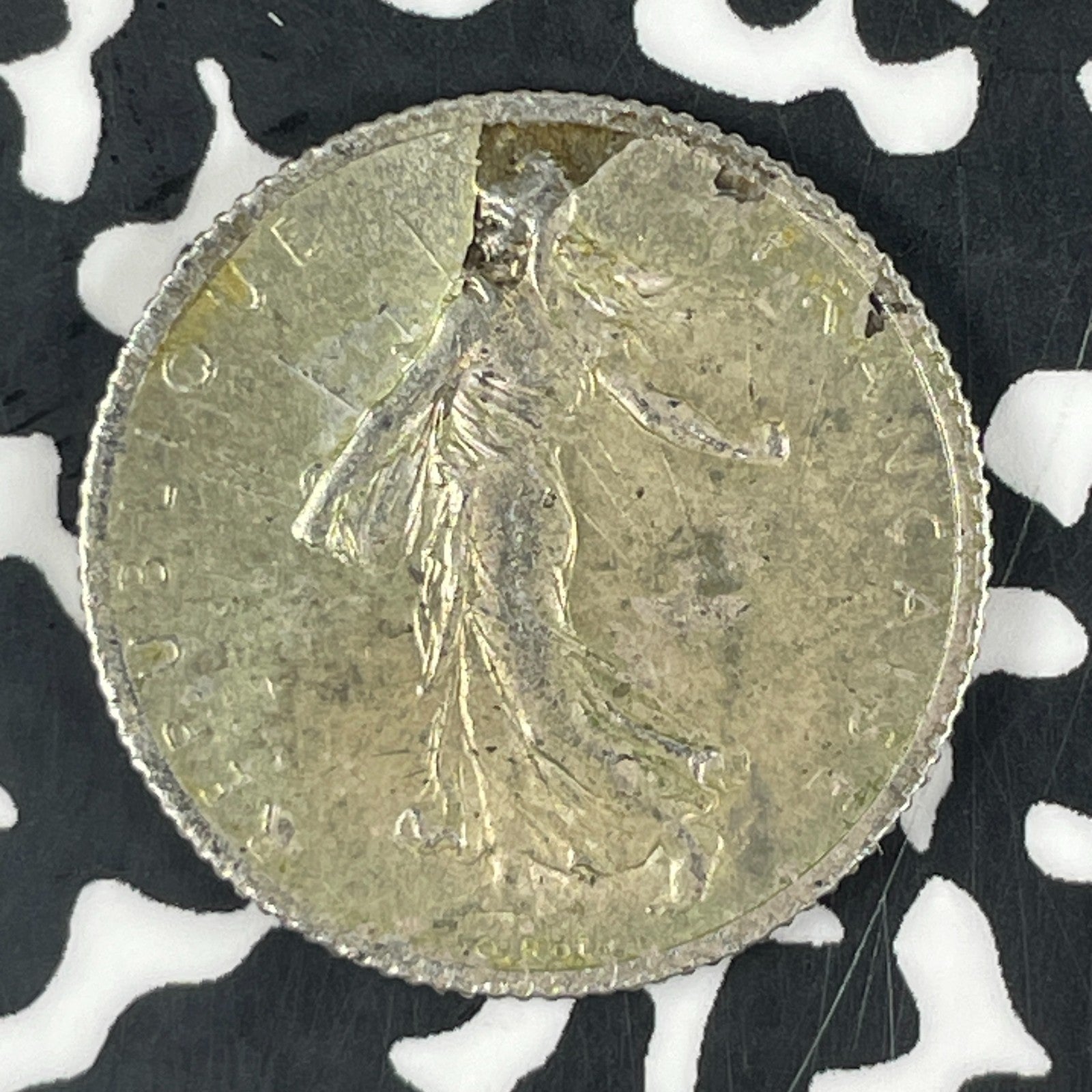 1909 France 1 Franc Lot#F1314 Silver! High Grade! Beautiful!