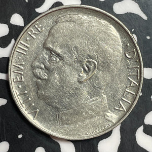1921 Italy 50 Centesimi Lot#T2436 Plain Edge KM#61.1