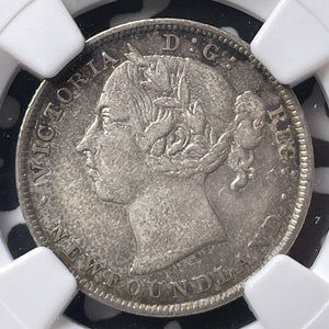 1894 Newfoundland 20 Cents NGC VF35 Lot#G9060 Silver!