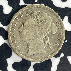 1895 British Honduras 10 Cents Lot#T8520 Silver! Low Mintage