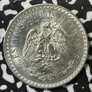 1943 Mexico 1 Peso Lot#E5007 Silver! High Grade! Beautiful!