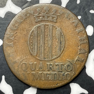 1813 Spain Catalonia 1 1/2 Quartos Lot#MK358