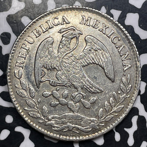 1875-Do CM Mexico 8 Reales Lot#JM8547 Large Silver!