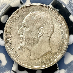 1913 Bulgaria 1 Lev PCGS MS61 Lot#G9849 Silver! Nice UNC!